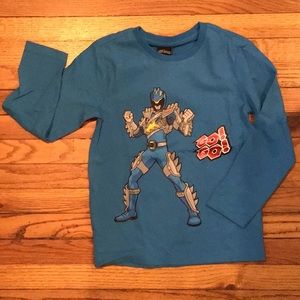Blue Power Rangers T-shirt, youth size 6